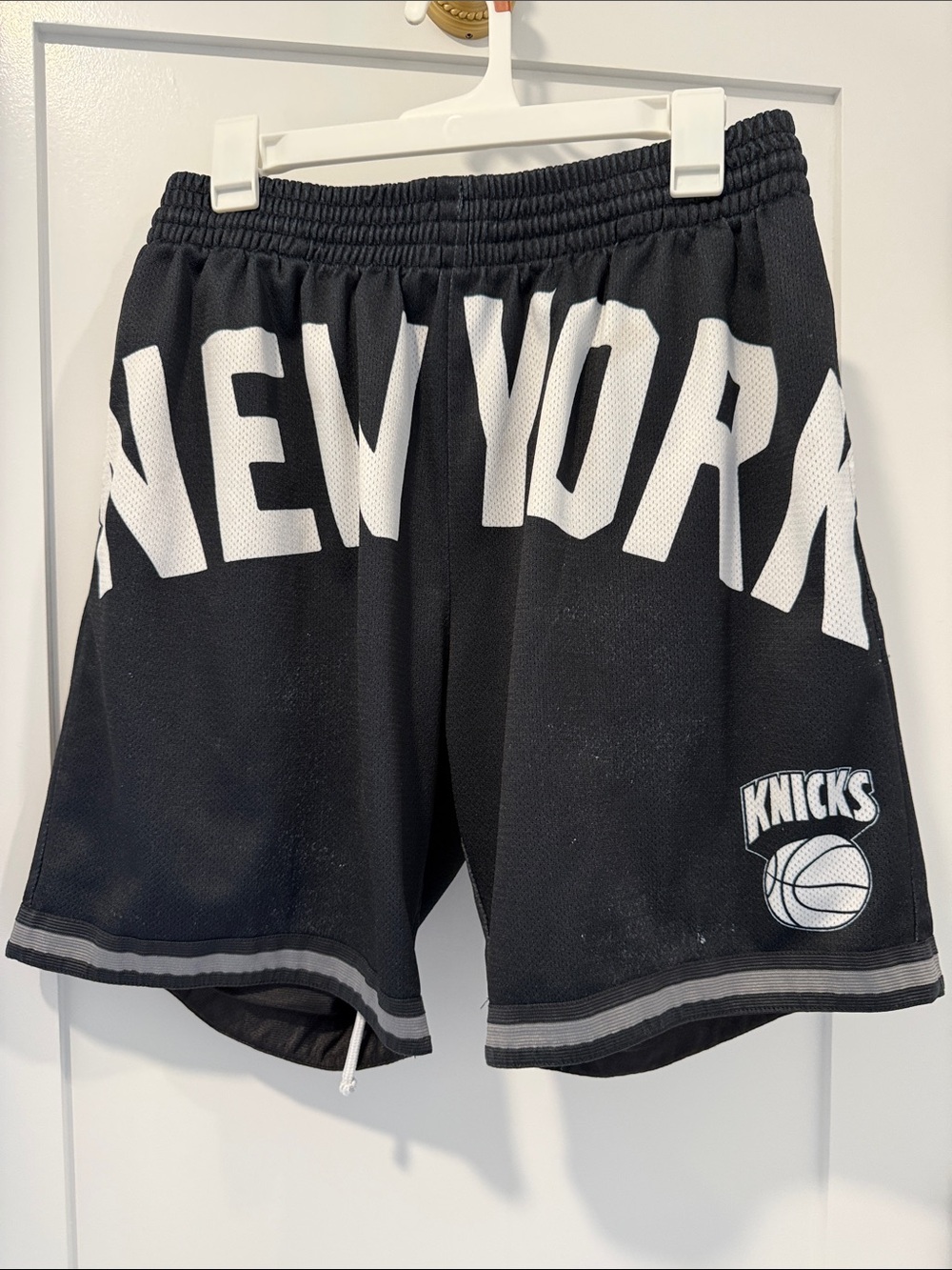 Knicks Black Mens Basketball Shorts